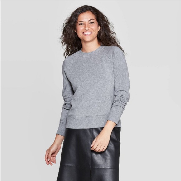 a new day Tops - A new day gray crew neck sweatshirt xs NWT